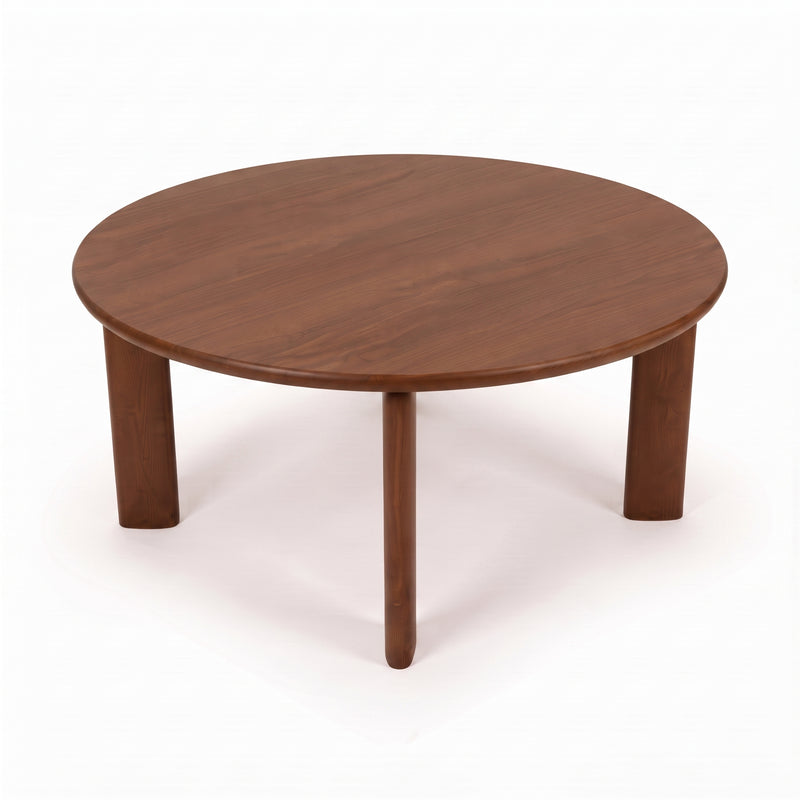 Liva Round Walnut Dining Table | Scandinavian Modern Design