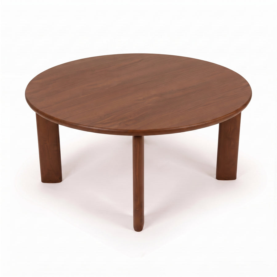 Liva Round Walnut Dining Table | Scandinavian Modern Design