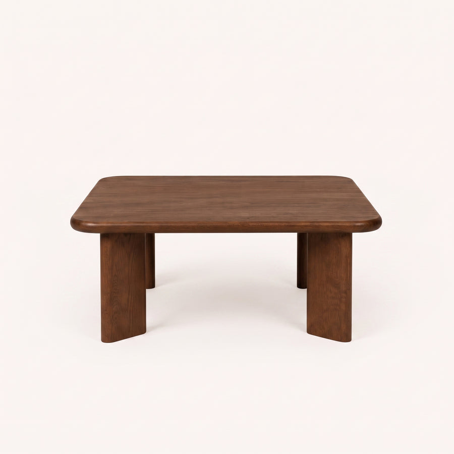 Liva Square Walnut Coffee Table | Scandinavian Modern Design