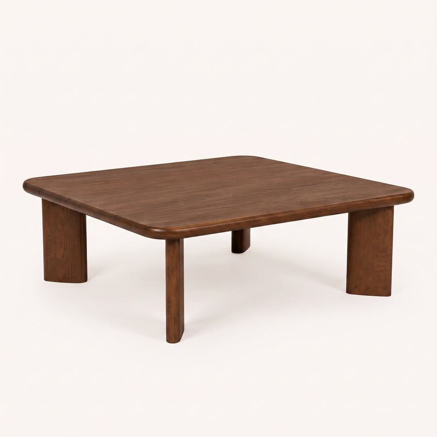 Liva Square Walnut Coffee Table | Scandinavian Modern Design