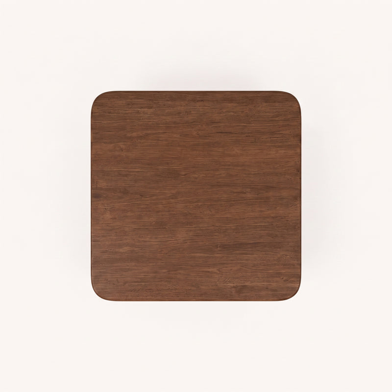 Liva Square Walnut Coffee Table | Scandinavian Modern Design