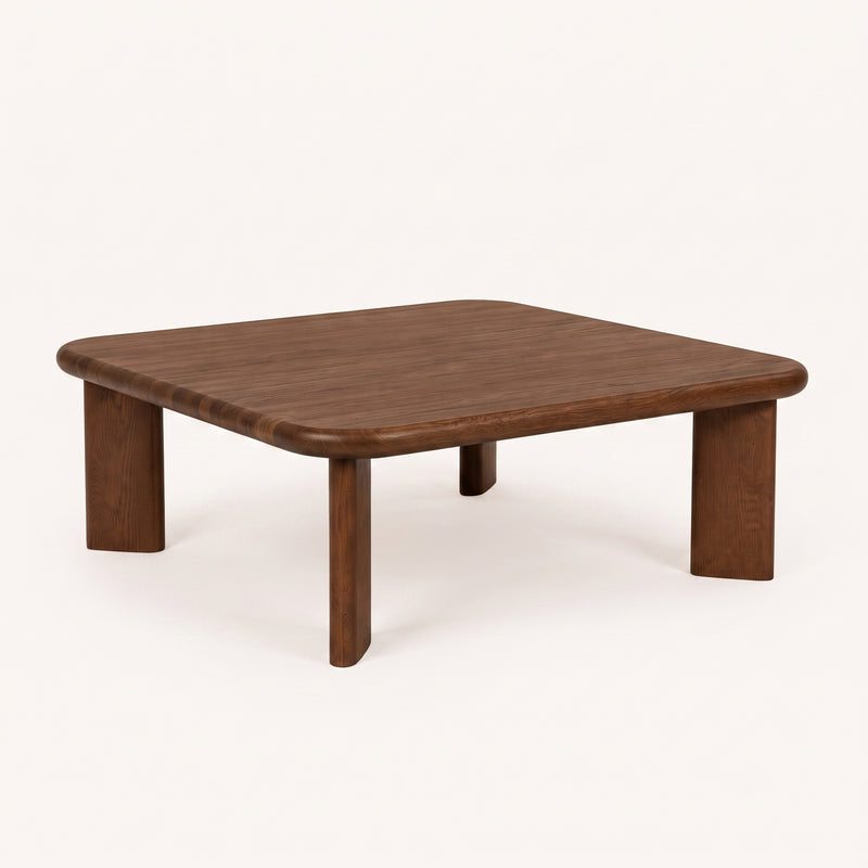 Liva Square Walnut Coffee Table | Scandinavian Modern Design
