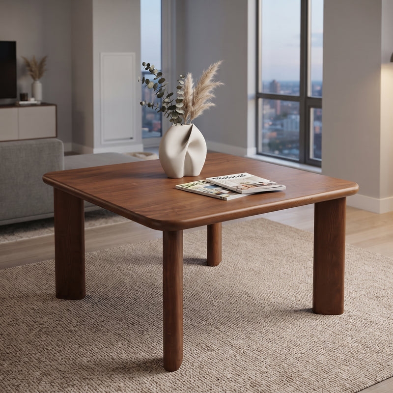 Liva Square Walnut Dining Table | Scandinavian Modern Design