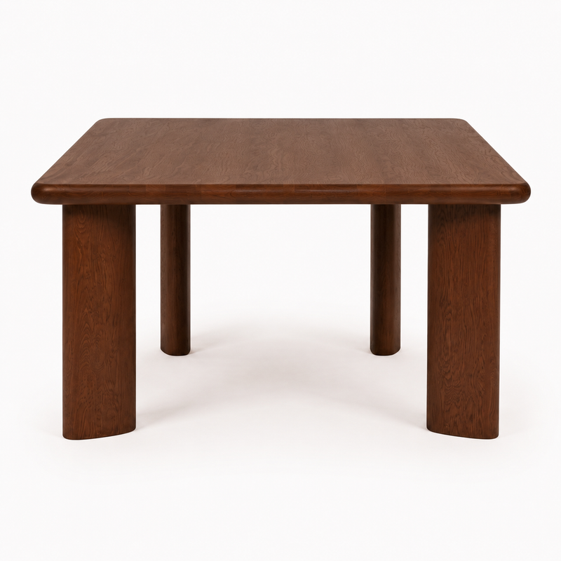 Liva Square Walnut Dining Table | Scandinavian Modern Design