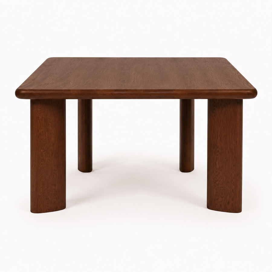 Liva Square Walnut Dining Table | Scandinavian Modern Design
