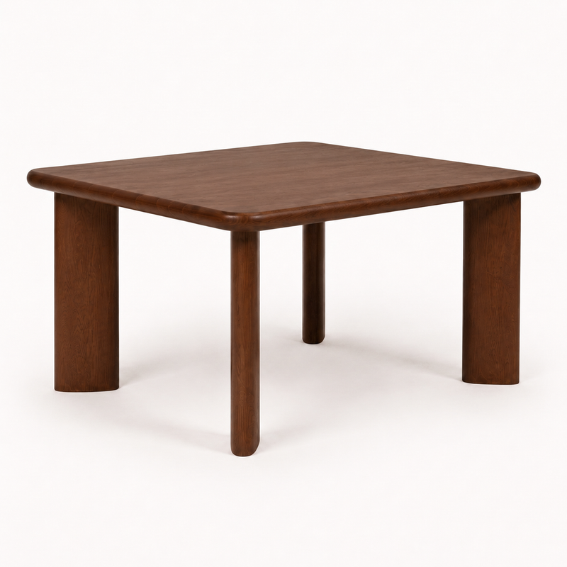 Liva Square Walnut Dining Table | Scandinavian Modern Design