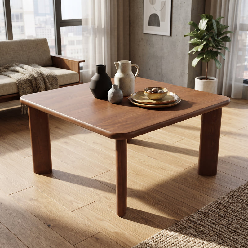 Liva Square Walnut Dining Table | Scandinavian Modern Design