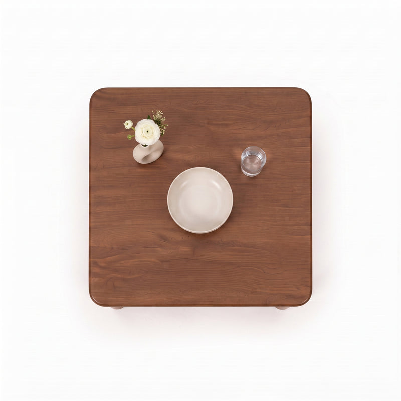 Liva Square Walnut Dining Table | Scandinavian Modern Design