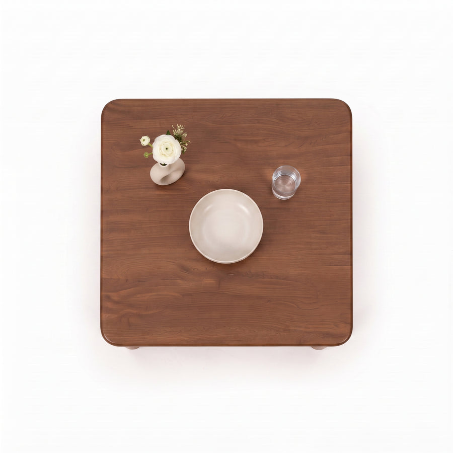 Liva Square Walnut Dining Table | Scandinavian Modern Design