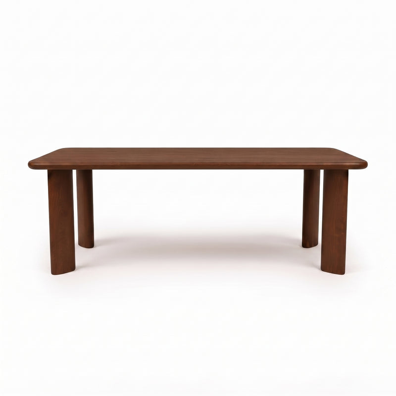 Liva Rectangular Walnut Dining Table | Scandinavian Modern Design