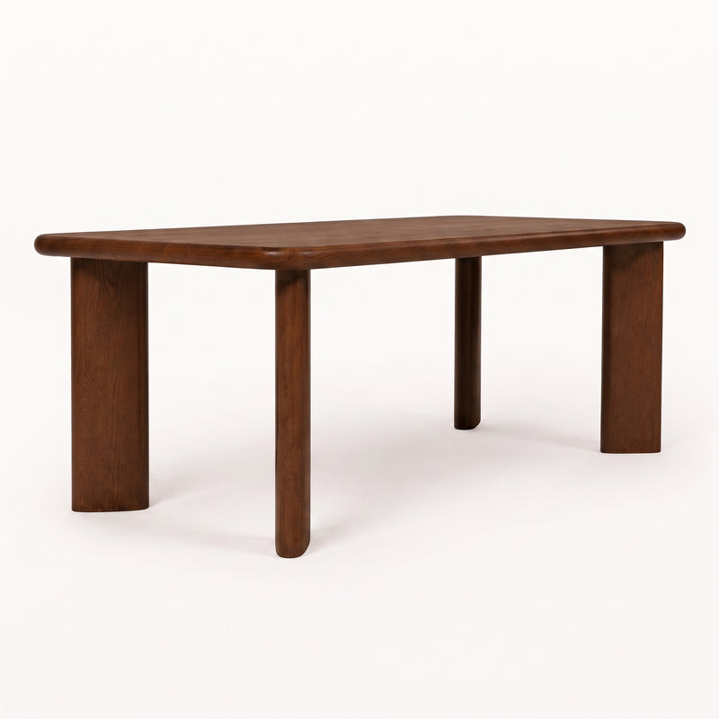 Liva Rectangular Walnut Dining Table | Scandinavian Modern Design