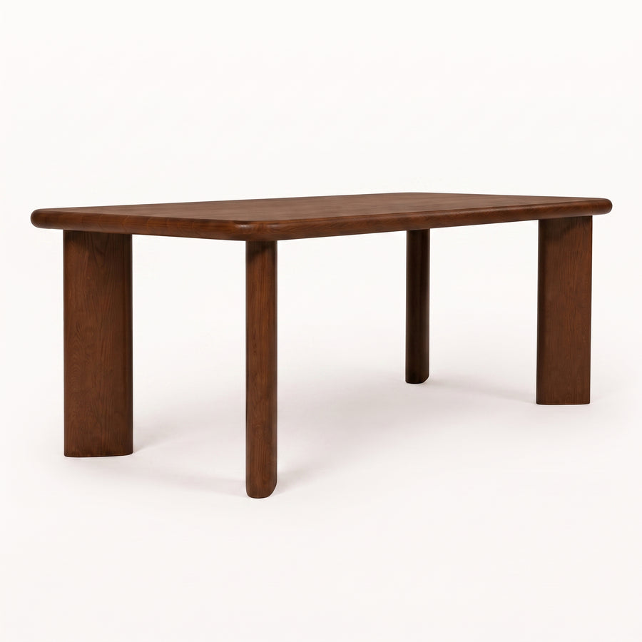 Liva Rectangular Walnut Dining Table | Scandinavian Modern Design
