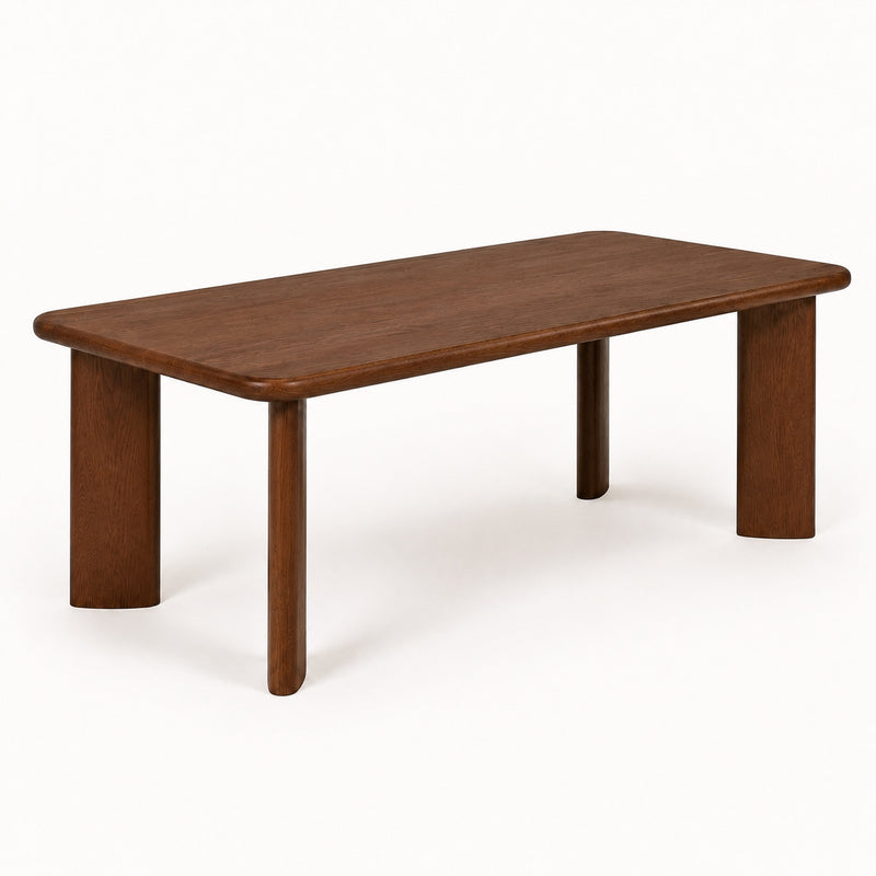Liva Rectangular Walnut Dining Table | Scandinavian Modern Design