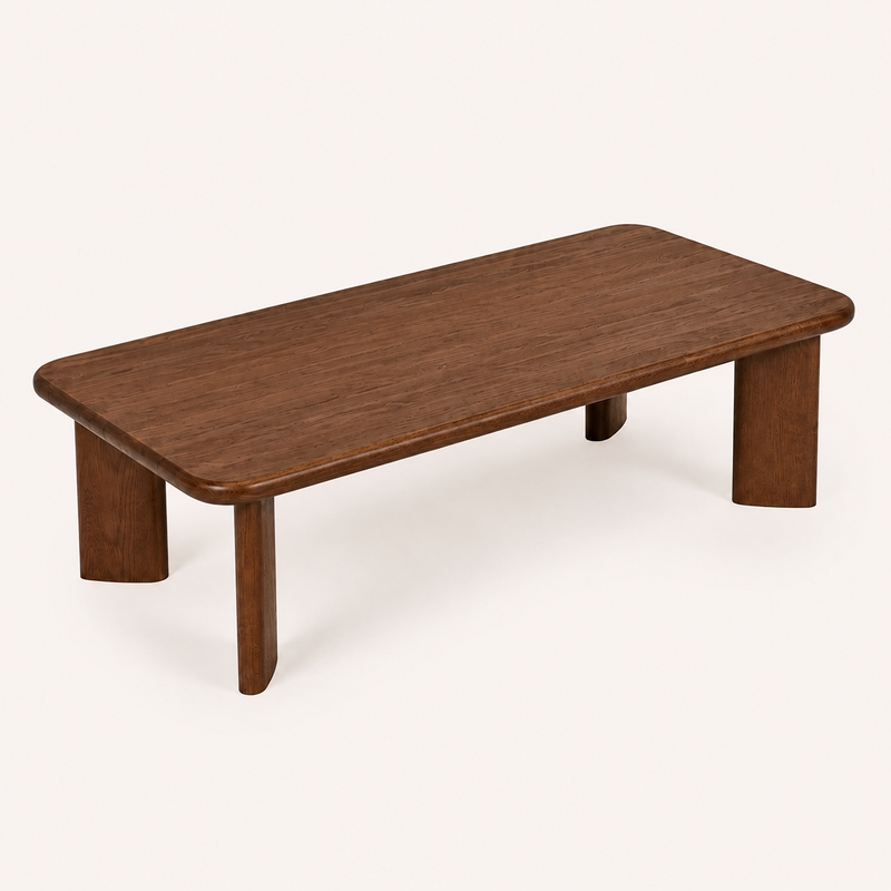 Liva Rectangular Walnut Coffee Table | Scandinavian Modern Design
