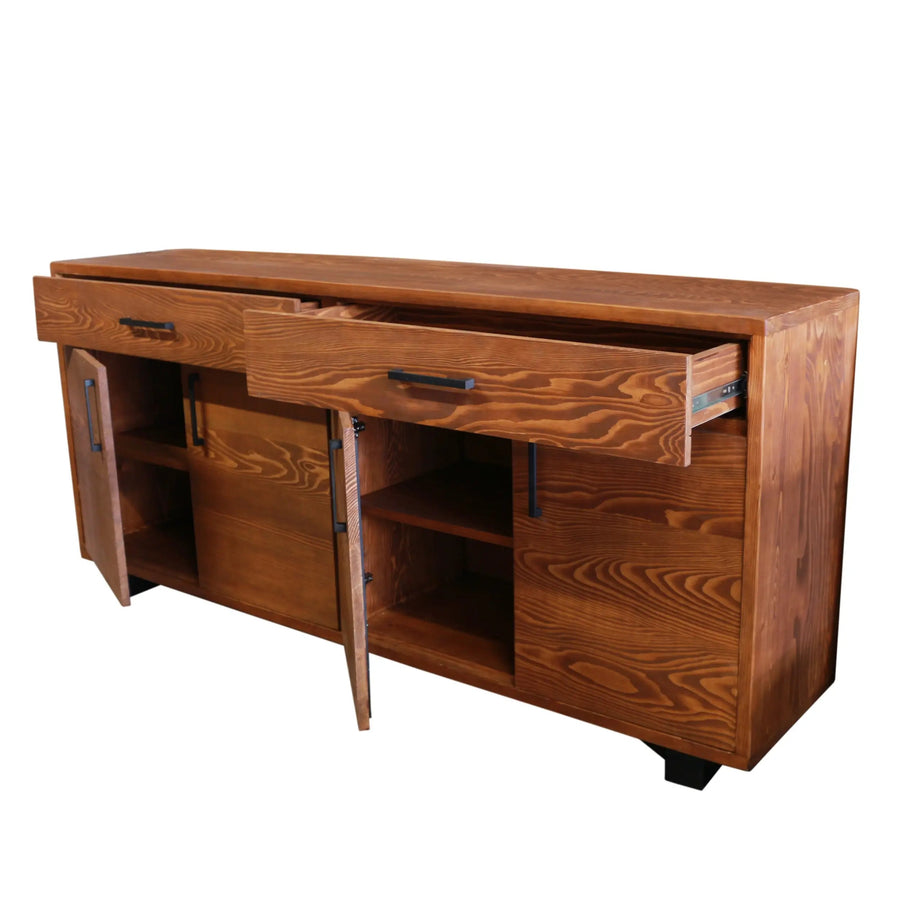 Locke Solid Wood Sideboard Cabinet Mozilya