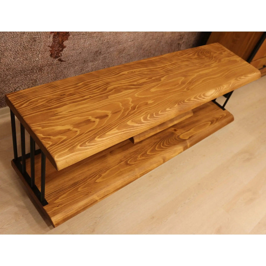 Fargo Solid Pine Wood TV Stand Mozilya