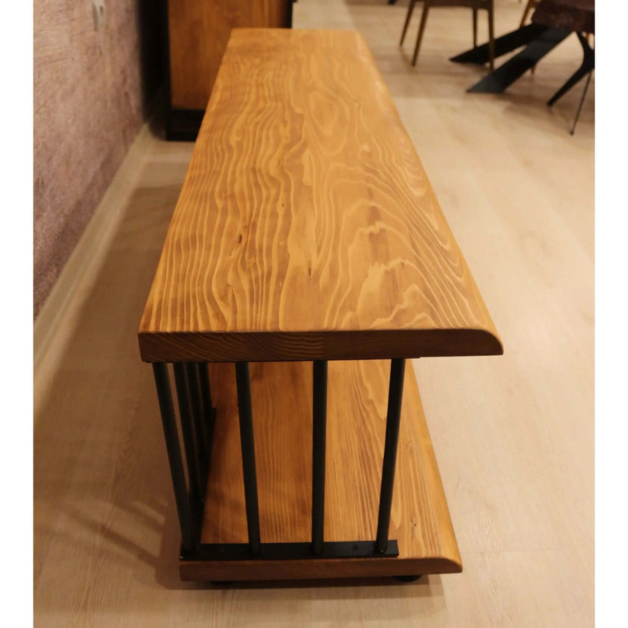 Fargo Solid Pine Wood TV Stand Mozilya