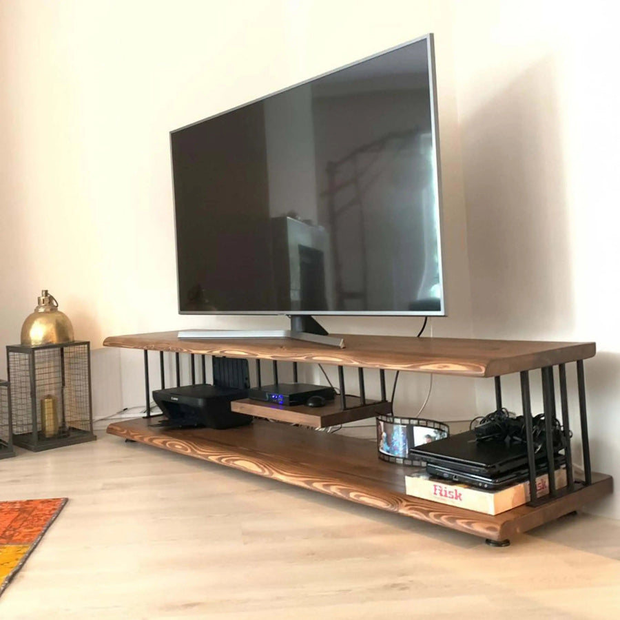 Fargo Solid Pine Wood TV Stand Mozilya
