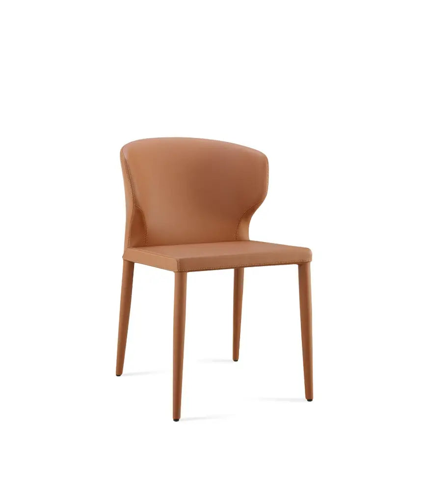 Loft Fully Upholstered Dining Chair – Contemporary Metal Frame Design