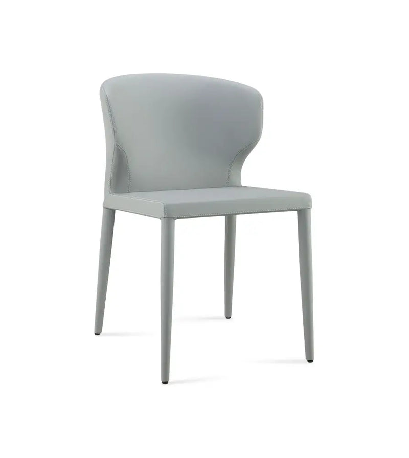 Loft Fully Upholstered Dining Chair – Contemporary Metal Frame Design
