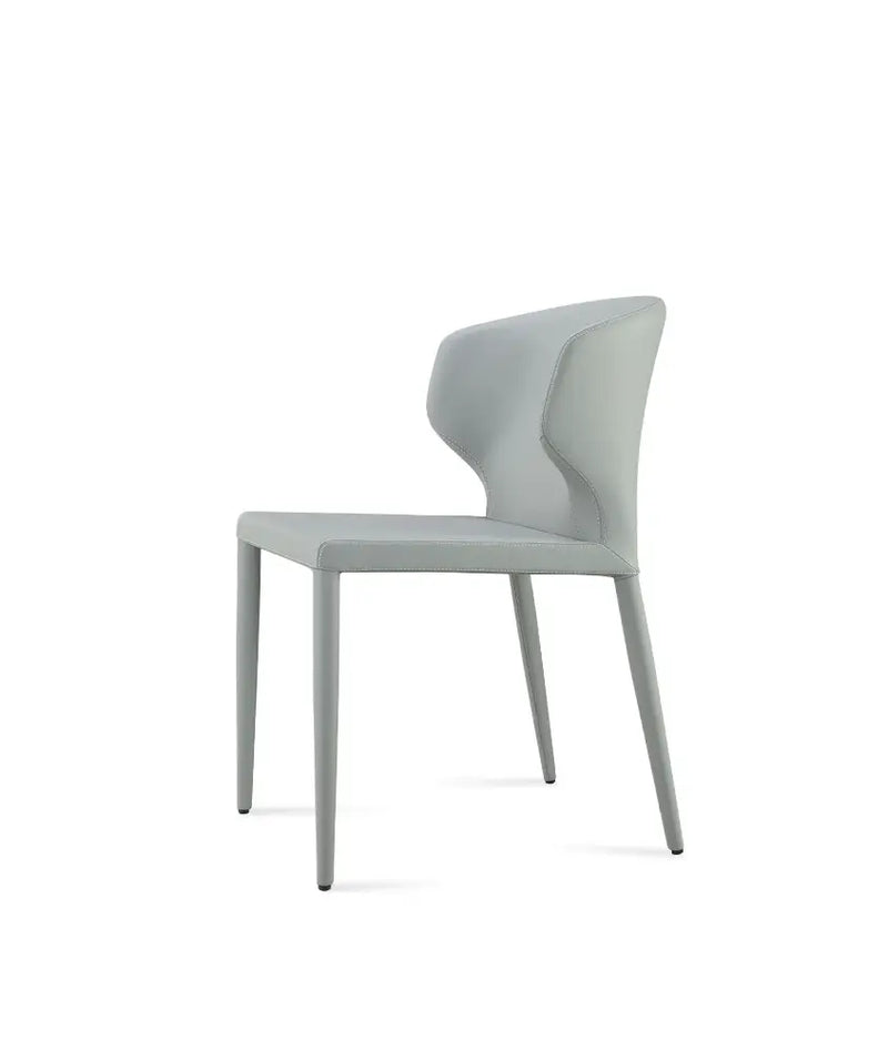 Loft Fully Upholstered Dining Chair – Contemporary Metal Frame Design