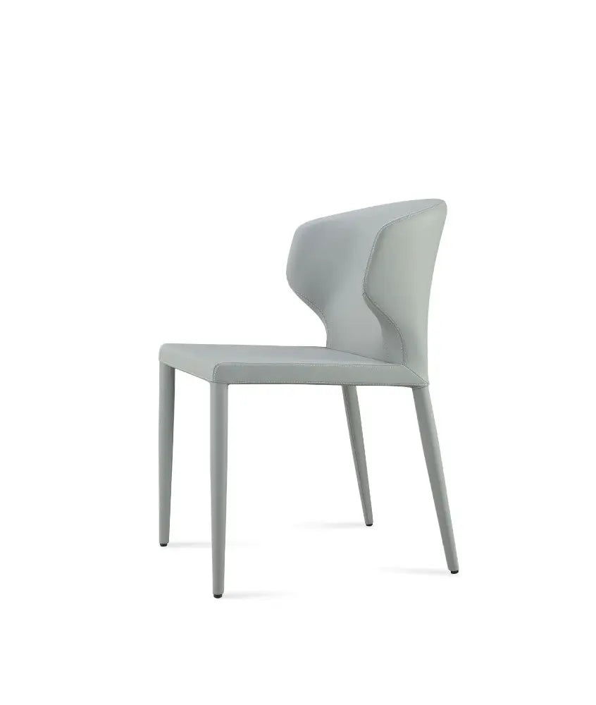 Loft Fully Upholstered Dining Chair – Contemporary Metal Frame Design