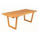 Full view of the Lucia Dining Table for 8, showcasing its sleek rectangular design and solid beech wood construction.