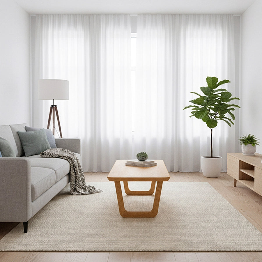 Lucia Solid Beech Wood Rectangular Coffee Table | Modern Design