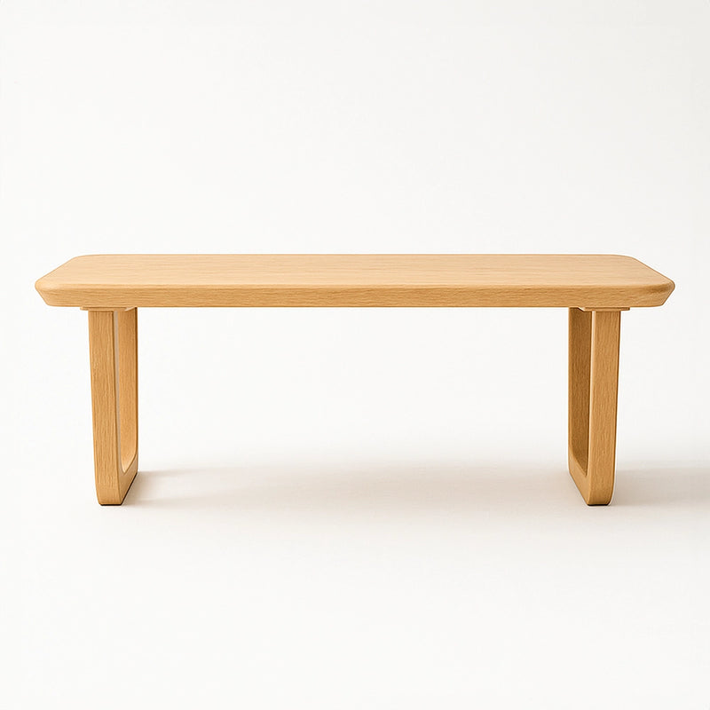 Lucia Solid Beech Wood Rectangular Coffee Table | Modern Design