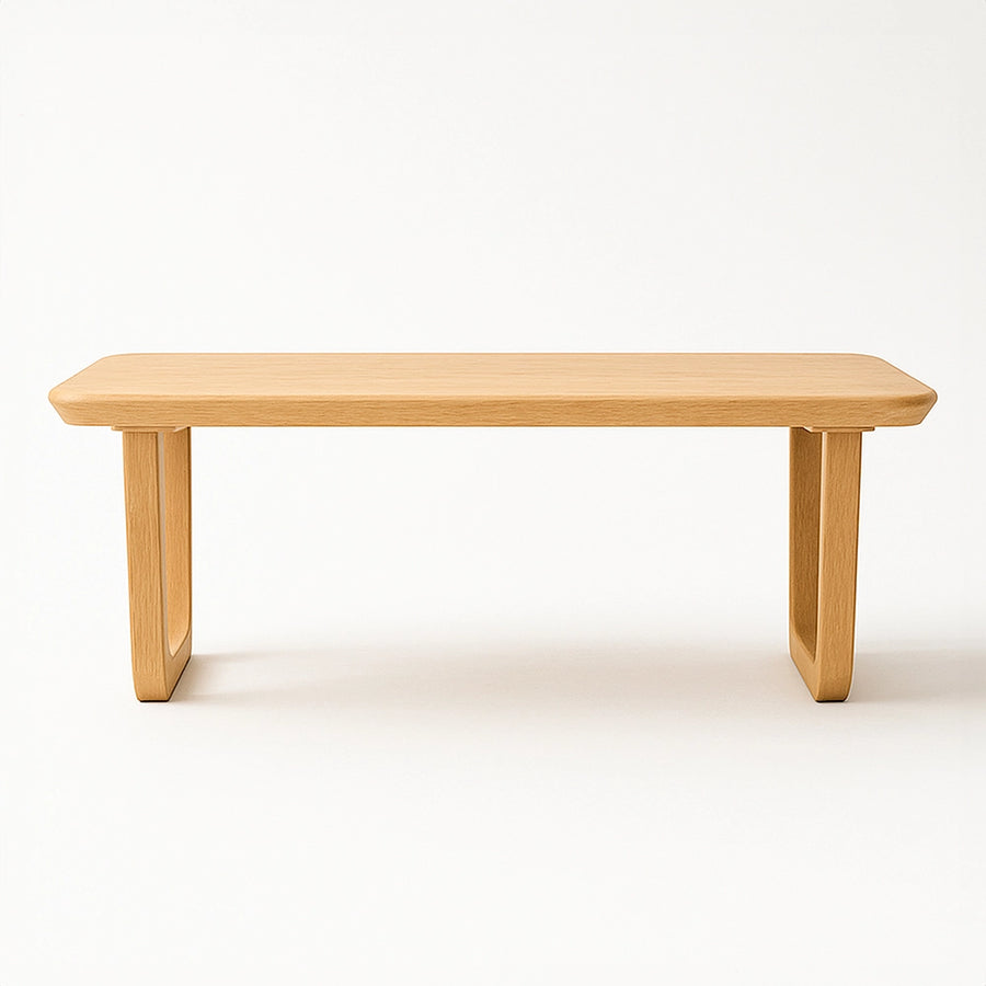 Lucia Solid Beech Wood Rectangular Coffee Table | Modern Design