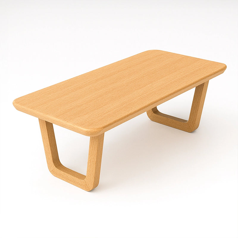 Lucia Solid Beech Wood Rectangular Coffee Table | Modern Design