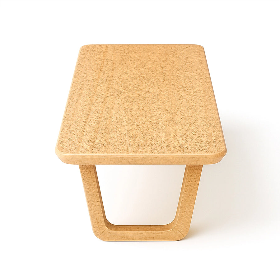 Lucia Solid Beech Wood Rectangular Coffee Table | Modern Design