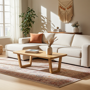 Lucia Solid Beech Wood Rectangular Coffee Table 