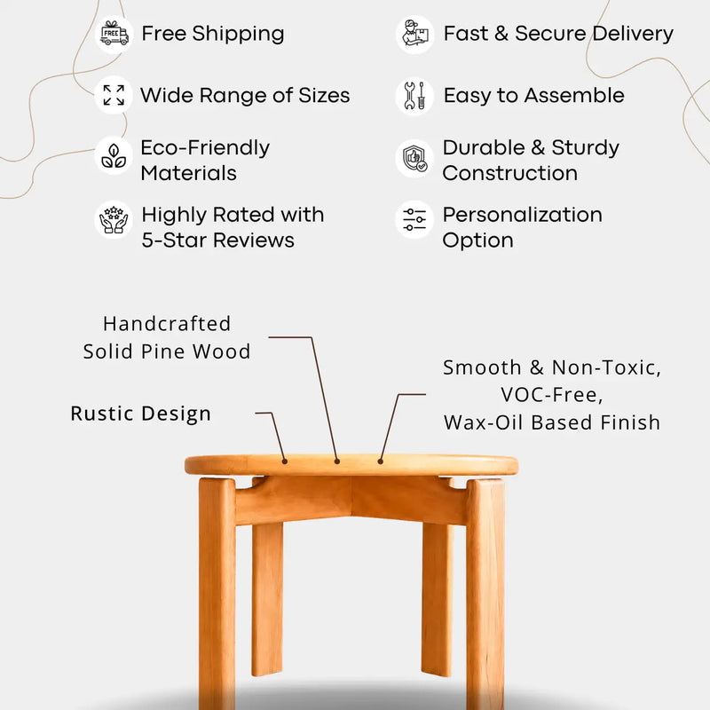 Luna Minimalist Round Coffee Table