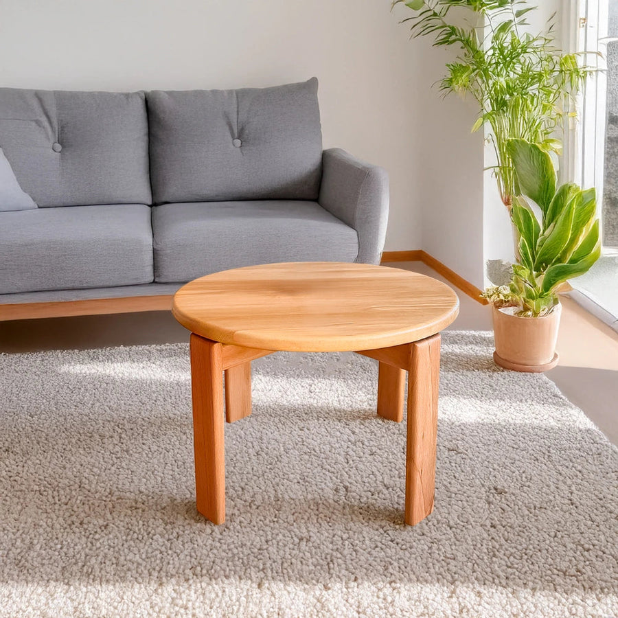 Luna Minimalist Round Coffee Table Mozilya