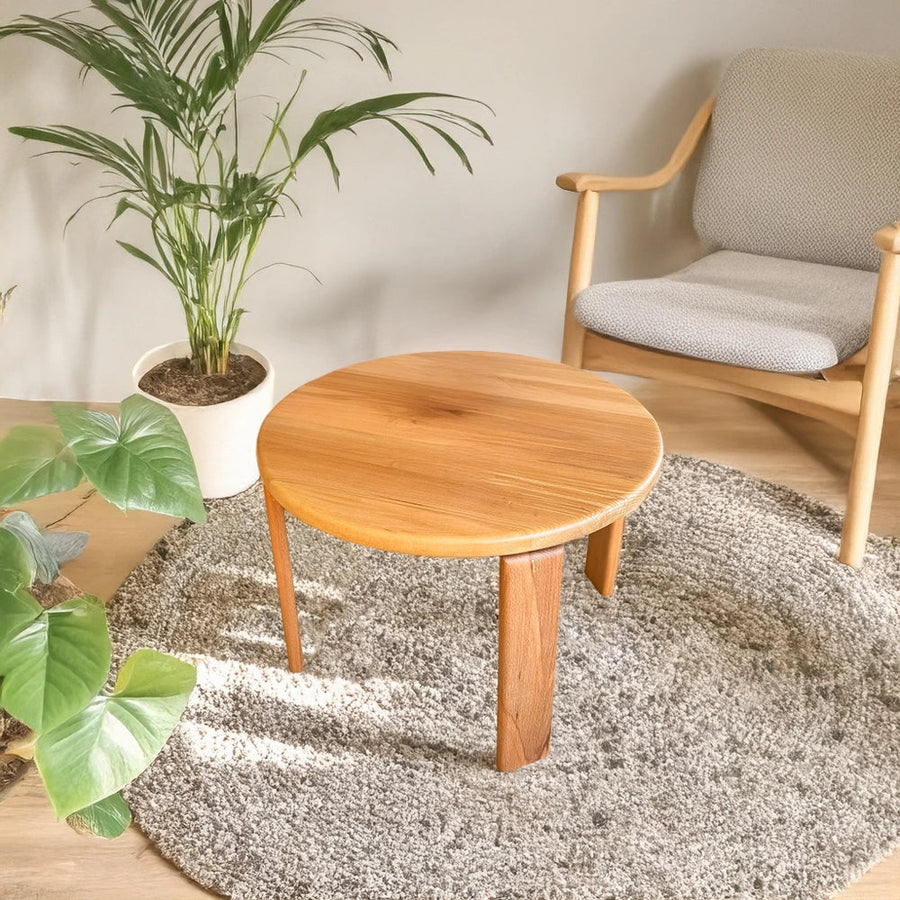 Luna Minimalist Round Coffee Table Mozilya