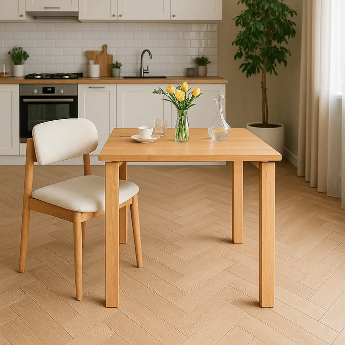 Square Wooden Dining Table in Kitchen and Dining Areas