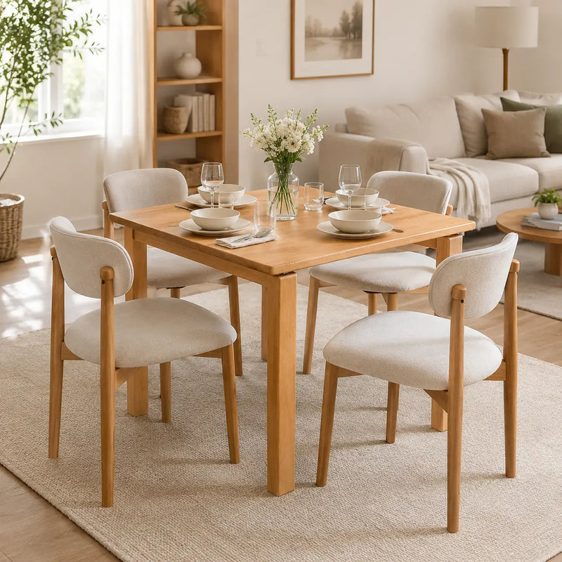 Luna Minimalist Square Dining Table