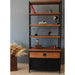 The Madison Bookcase with Cabinet styled with books, decor items, and storage essentials.