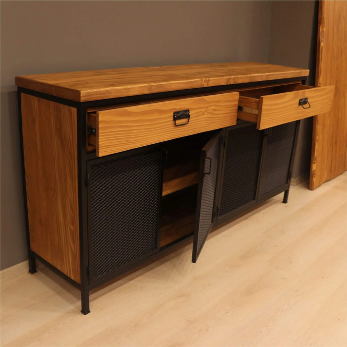 Solid Pine Wood Sideboard