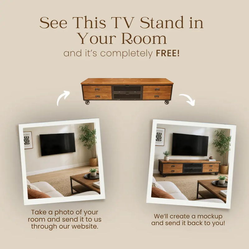 Madison Solid Pine Wood TV Stand