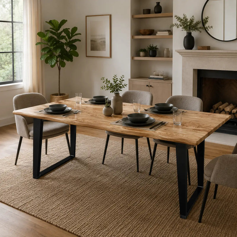 Marcel Chestnut Dining Room Table | Industrial Design