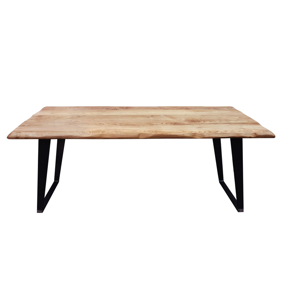 Elegant close-up of the solid chestnut wood with natural grains and matte finish