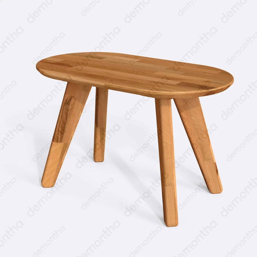 Underneath view of the coffee table – Highlighting the solid construction and precise joinery of this handcrafted piece.
