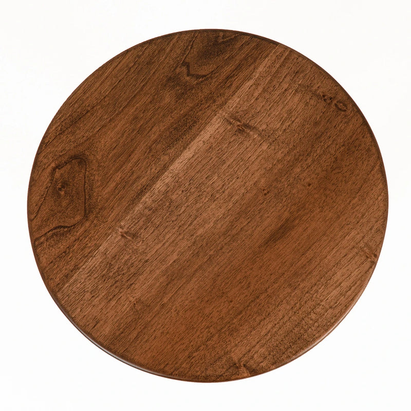 Muse Wood Round Side Table - Mid Century Modern