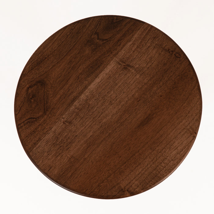 Muse Wood Round Side Table - Mid Century Modern