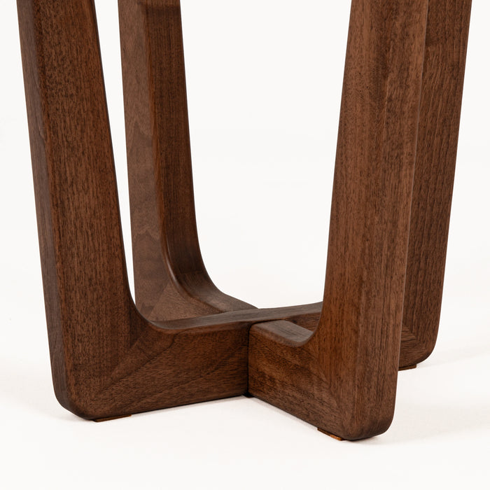 Muse Wood Round Side Table - Mid Century Modern