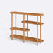 The Oslo low shelving unit with open shelves, ideal for displaying books, décor, or small plants in a modern living room.