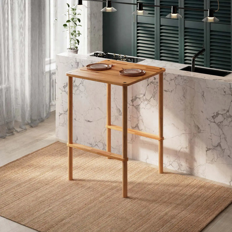 Pasific Wooden Counter Height Table - Minimalist Bar Table Design