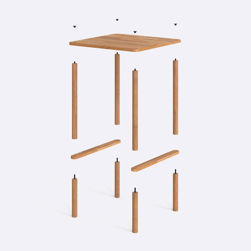 Pasific Wooden Counter Height Table - Minimalist Bar Table Design